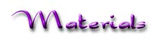 Text image - MATERIALS